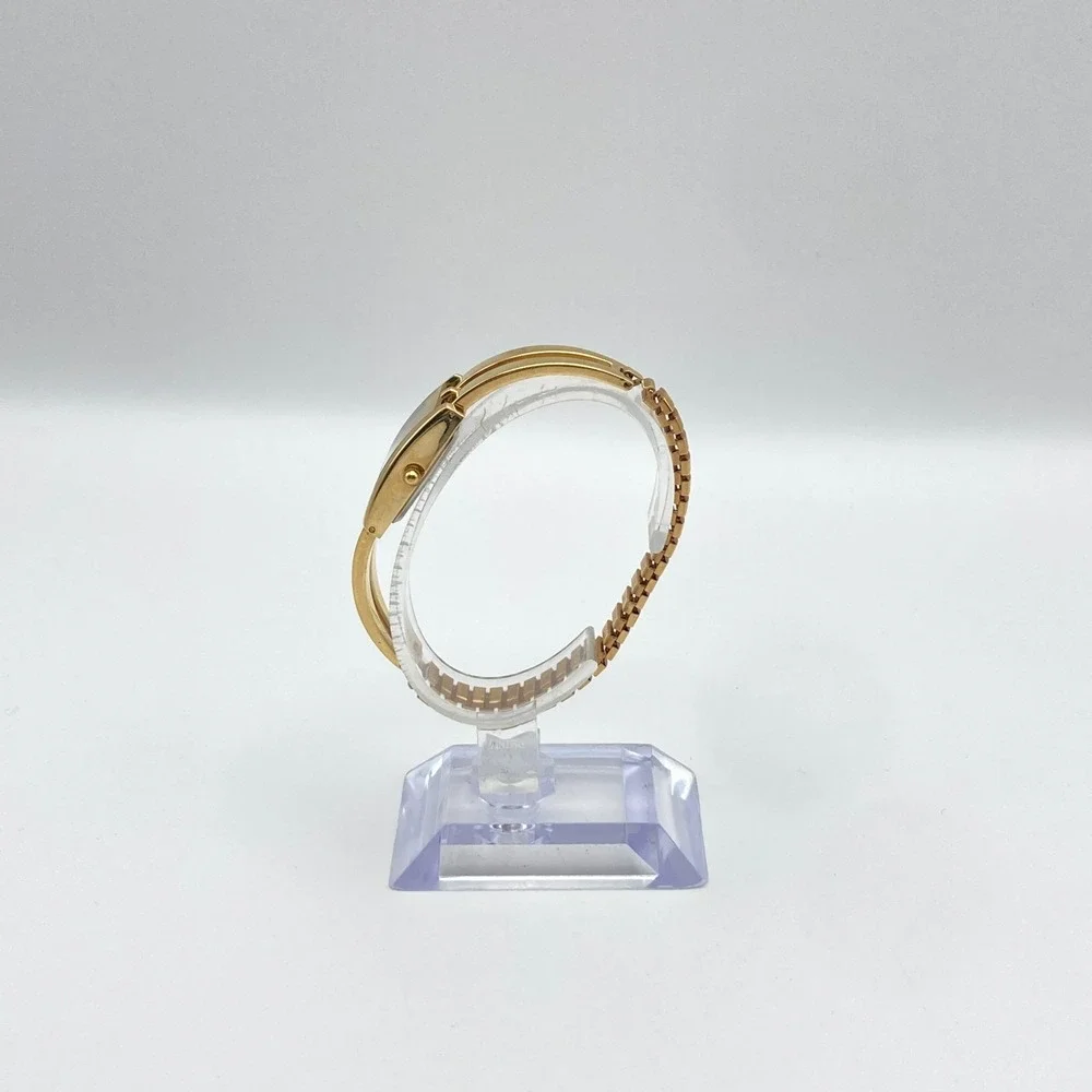 Vintage Alto Womens Watch Gold Tone 19mm Stretch Band Tank New Battery SMALL 6
